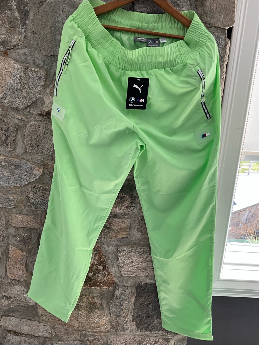 Puma BMW Motorsport Neon Lime Green Track Pants